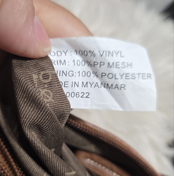 BOC Born Concept Faux Leather Crossbody Bag in Brown & Beige Like New - Picture 7 of 14